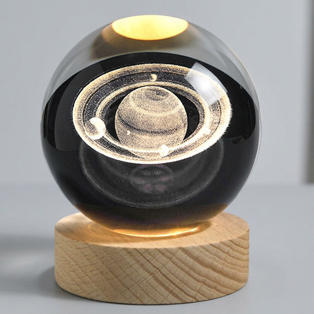 Galaxy Crystal Ball Night Light with Glowing LED